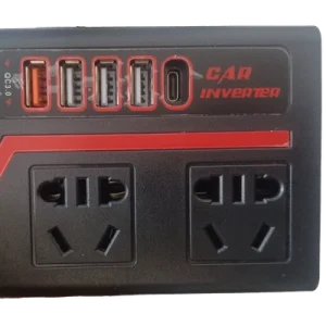 اینورتر خودرویی هوشمند چندکاره وو شنگ مدل WS-A1 مجهز به خروجی فست شارژ QC3.0 و پورت Type-C